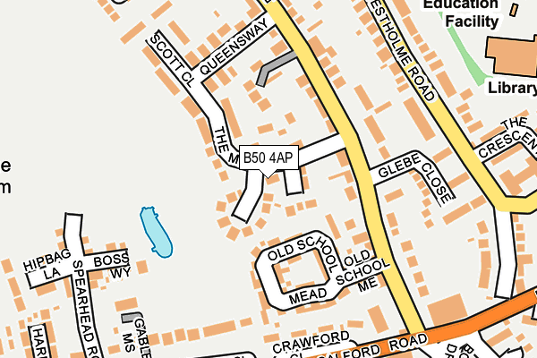 B50 4AP map - OS OpenMap – Local (Ordnance Survey)