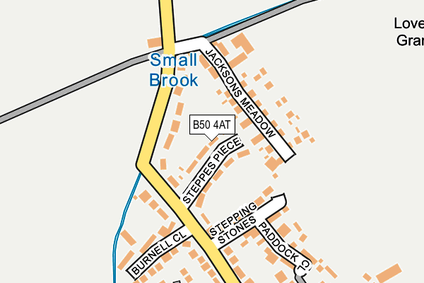 B50 4AT map - OS OpenMap – Local (Ordnance Survey)