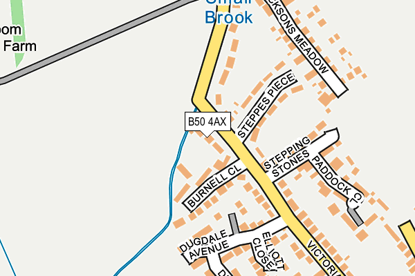 B50 4AX map - OS OpenMap – Local (Ordnance Survey)