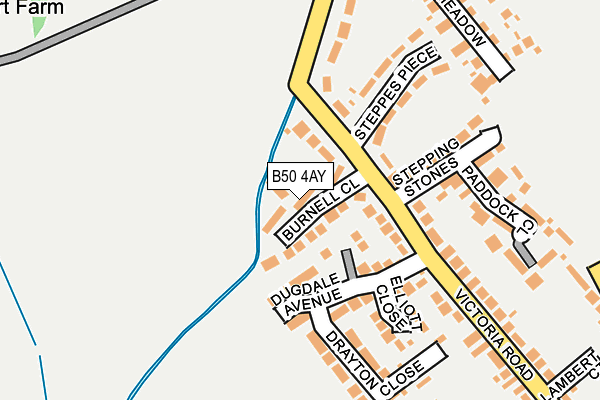 B50 4AY map - OS OpenMap – Local (Ordnance Survey)