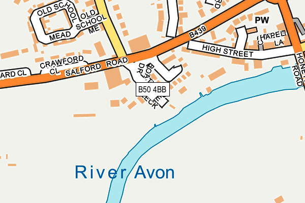 B50 4BB map - OS OpenMap – Local (Ordnance Survey)