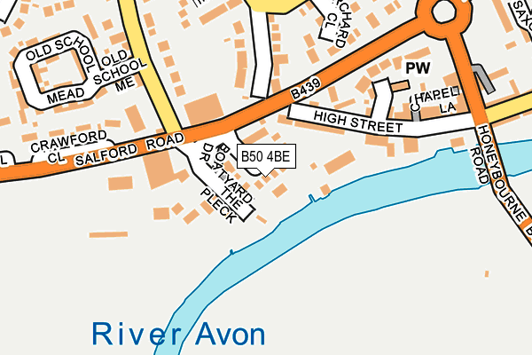 B50 4BE map - OS OpenMap – Local (Ordnance Survey)