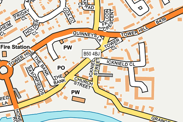 B50 4BJ map - OS OpenMap – Local (Ordnance Survey)