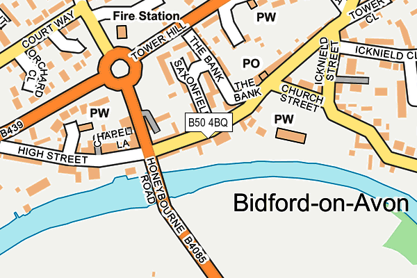 B50 4BQ map - OS OpenMap – Local (Ordnance Survey)