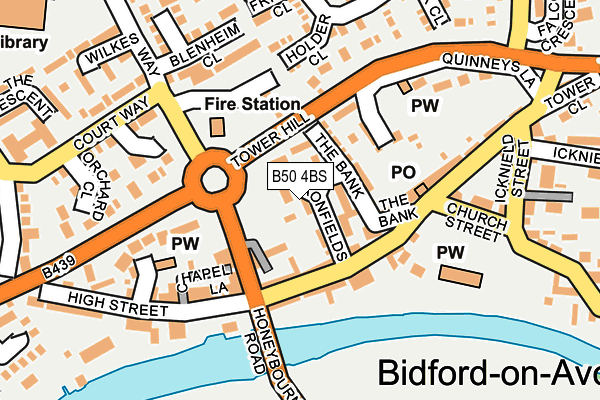 B50 4BS map - OS OpenMap – Local (Ordnance Survey)