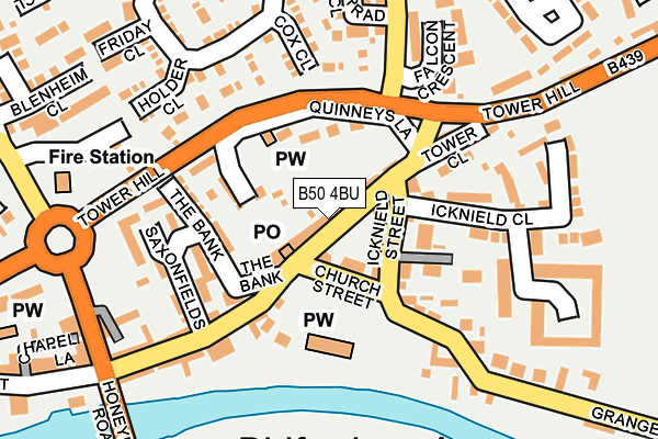 B50 4BU map - OS OpenMap – Local (Ordnance Survey)