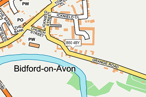 B50 4BY map - OS OpenMap – Local (Ordnance Survey)