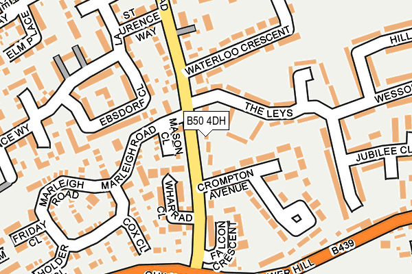 B50 4DH map - OS OpenMap – Local (Ordnance Survey)