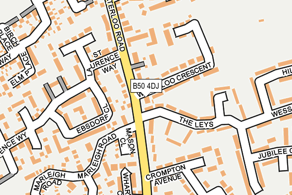 B50 4DJ map - OS OpenMap – Local (Ordnance Survey)