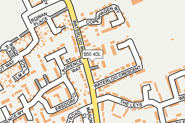 B50 4DL map - OS OpenMap – Local (Ordnance Survey)