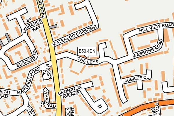 B50 4DN map - OS OpenMap – Local (Ordnance Survey)