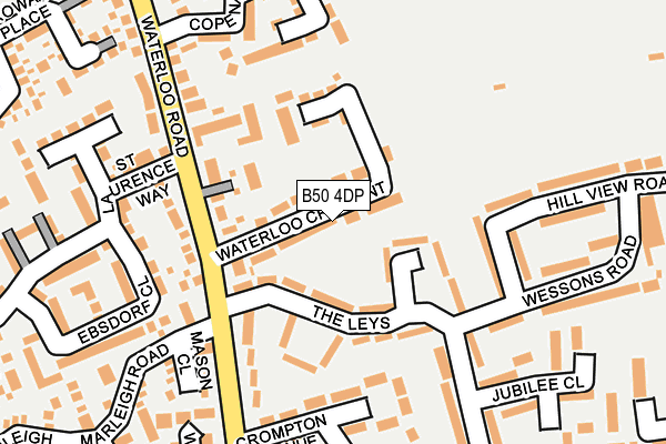 B50 4DP map - OS OpenMap – Local (Ordnance Survey)