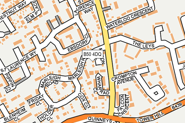 B50 4DQ map - OS OpenMap – Local (Ordnance Survey)