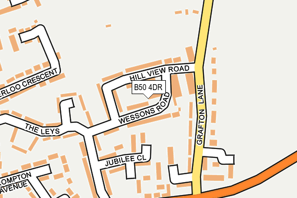 B50 4DR map - OS OpenMap – Local (Ordnance Survey)