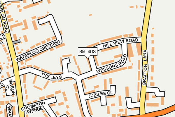 B50 4DS map - OS OpenMap – Local (Ordnance Survey)