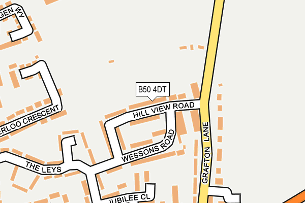 B50 4DT map - OS OpenMap – Local (Ordnance Survey)