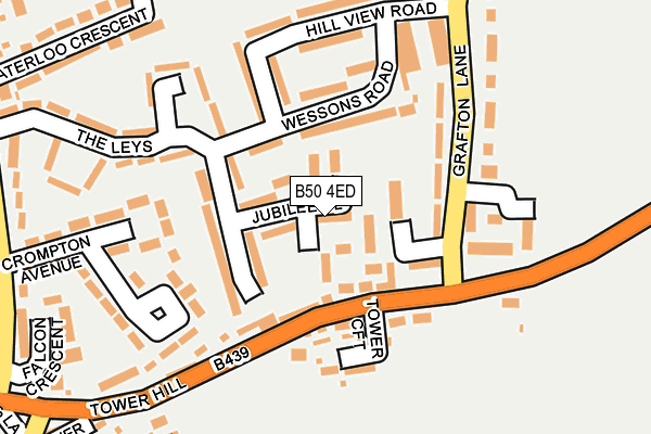 B50 4ED map - OS OpenMap – Local (Ordnance Survey)
