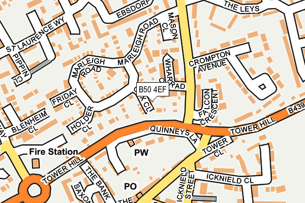 B50 4EF map - OS OpenMap – Local (Ordnance Survey)