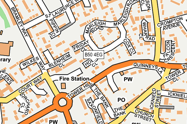 B50 4EG map - OS OpenMap – Local (Ordnance Survey)