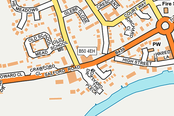 B50 4EH map - OS OpenMap – Local (Ordnance Survey)