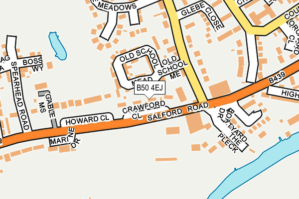 B50 4EJ map - OS OpenMap – Local (Ordnance Survey)