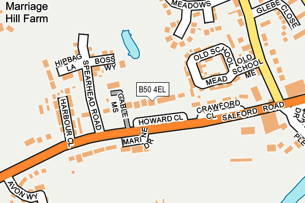 B50 4EL map - OS OpenMap – Local (Ordnance Survey)
