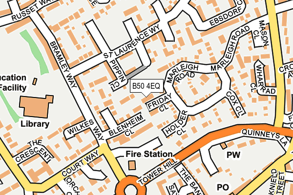 B50 4EQ map - OS OpenMap – Local (Ordnance Survey)