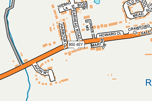 B50 4EY map - OS OpenMap – Local (Ordnance Survey)