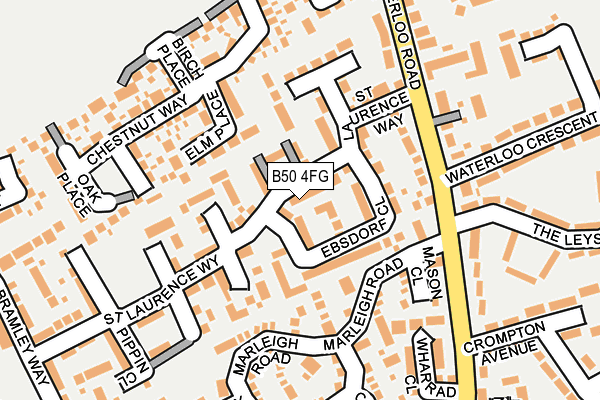 B50 4FG map - OS OpenMap – Local (Ordnance Survey)