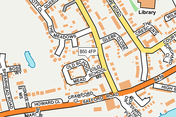 B50 4FP map - OS OpenMap – Local (Ordnance Survey)