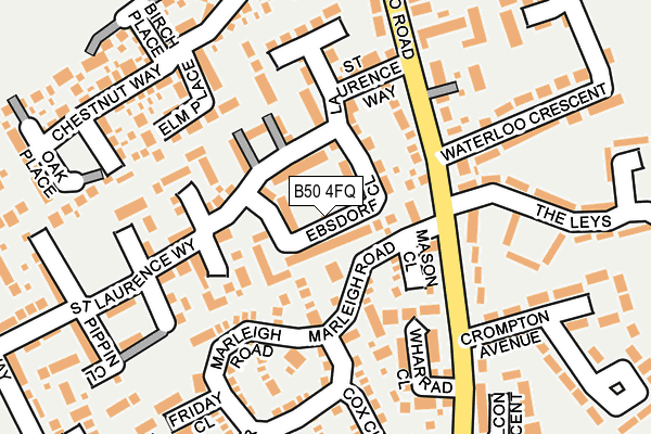 B50 4FQ map - OS OpenMap – Local (Ordnance Survey)