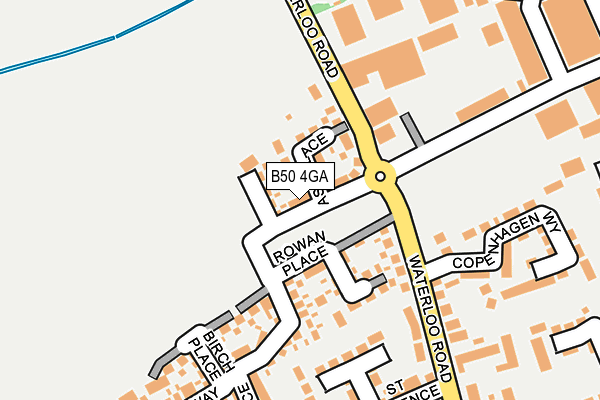 B50 4GA map - OS OpenMap – Local (Ordnance Survey)