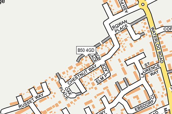 B50 4GD map - OS OpenMap – Local (Ordnance Survey)