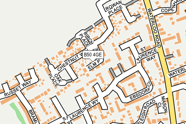 B50 4GE map - OS OpenMap – Local (Ordnance Survey)