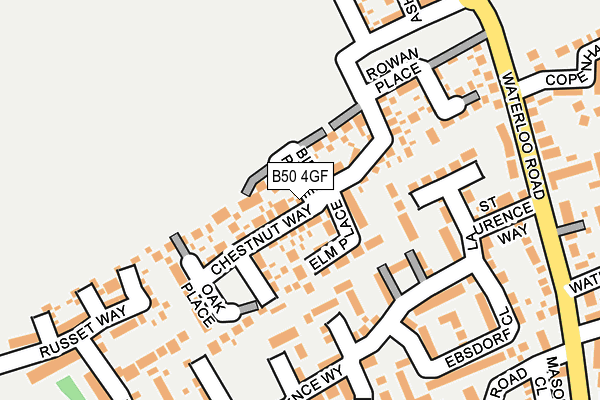 B50 4GF map - OS OpenMap – Local (Ordnance Survey)