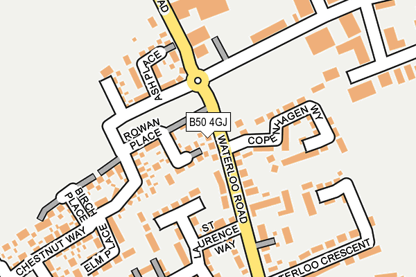 B50 4GJ map - OS OpenMap – Local (Ordnance Survey)