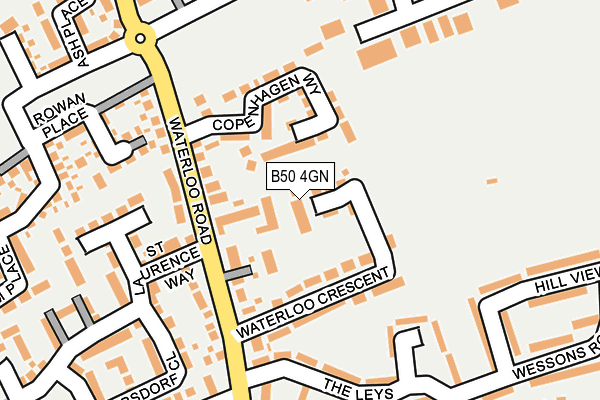 B50 4GN map - OS OpenMap – Local (Ordnance Survey)