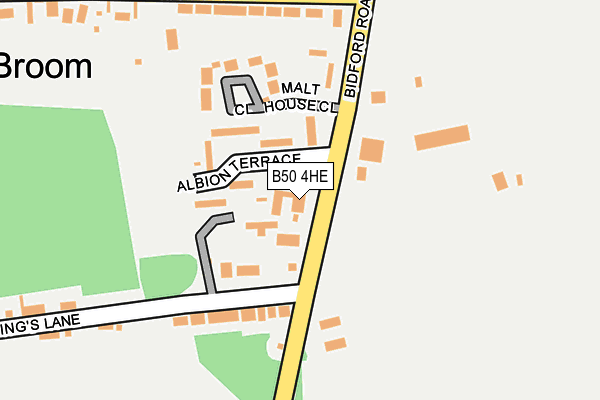 B50 4HE map - OS OpenMap – Local (Ordnance Survey)