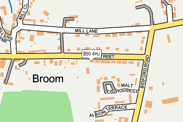 B50 4HJ map - OS OpenMap – Local (Ordnance Survey)