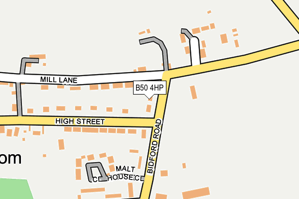 B50 4HP map - OS OpenMap – Local (Ordnance Survey)