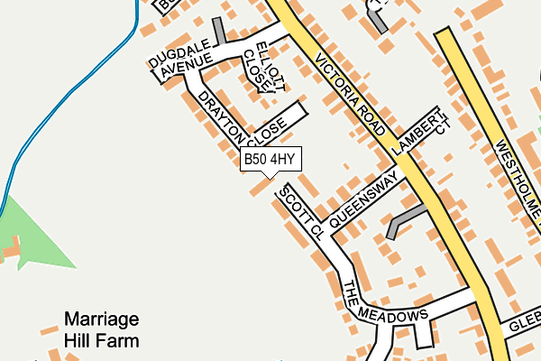 B50 4HY map - OS OpenMap – Local (Ordnance Survey)