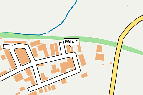 B50 4JE map - OS OpenMap – Local (Ordnance Survey)