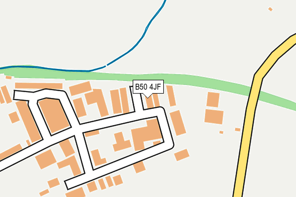 B50 4JF map - OS OpenMap – Local (Ordnance Survey)