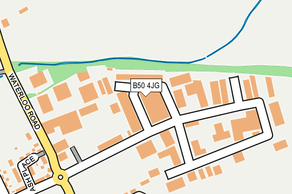 B50 4JG map - OS OpenMap – Local (Ordnance Survey)