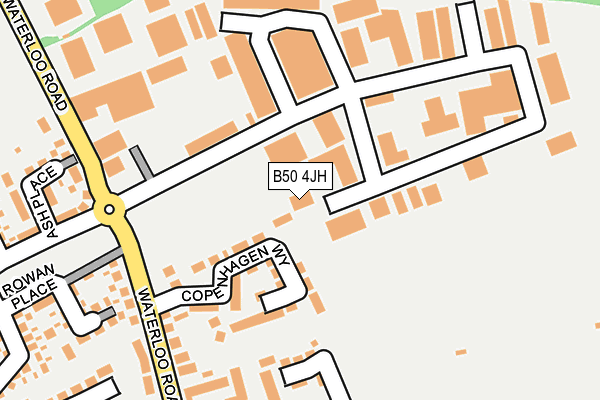 B50 4JH map - OS OpenMap – Local (Ordnance Survey)