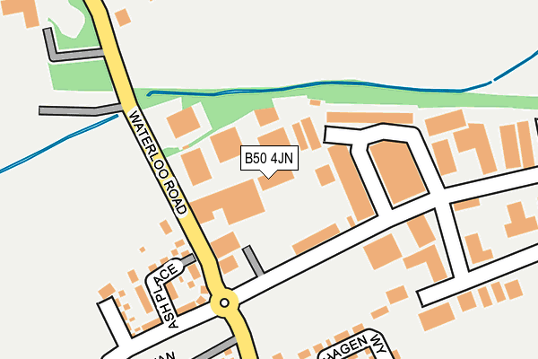 B50 4JN map - OS OpenMap – Local (Ordnance Survey)