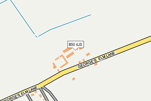 B50 4JS map - OS OpenMap – Local (Ordnance Survey)