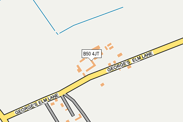 B50 4JT map - OS OpenMap – Local (Ordnance Survey)