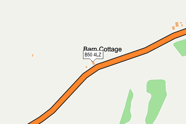 B50 4LZ map - OS OpenMap – Local (Ordnance Survey)