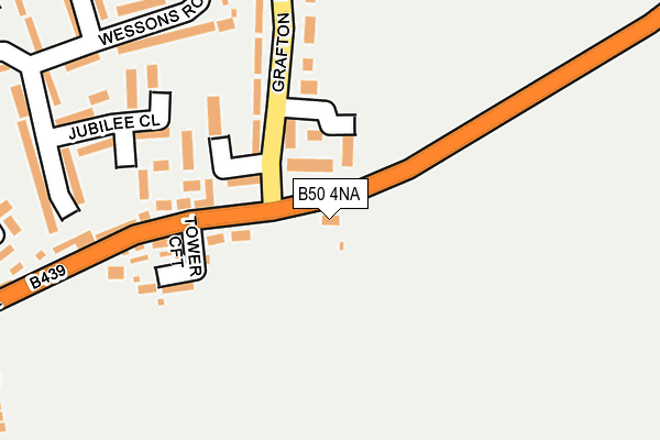 B50 4NA map - OS OpenMap – Local (Ordnance Survey)